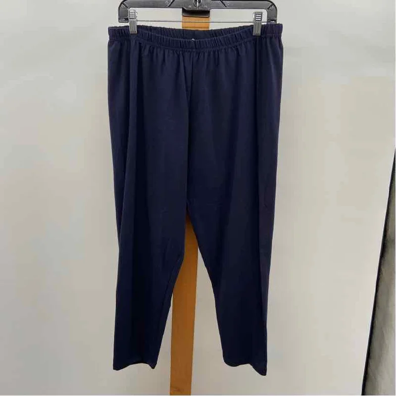 Venezia Women's Size 20 Navy Solid Pants