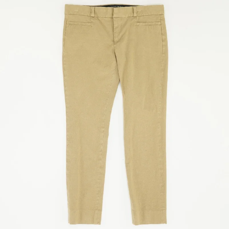 Tan Solid Chino Pants