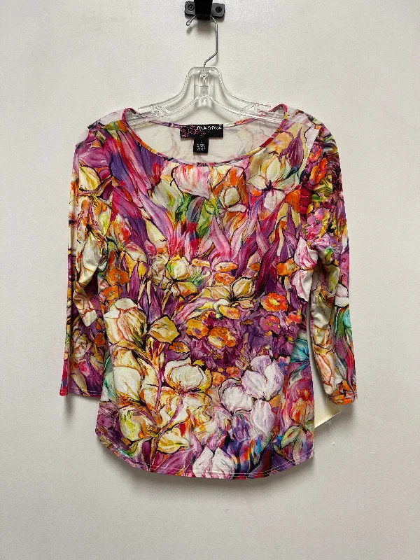 Top Long Sleeve By Peck And Peck In Multi-colored, Size: S