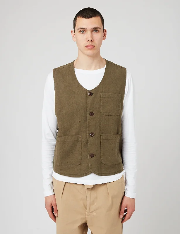 Barbour Archie Vest - Ivy Green