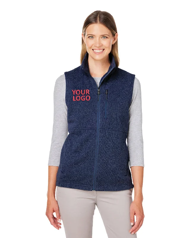 Marmot Ladies Dropline Sweater Fleece Vests, Arctic Navy